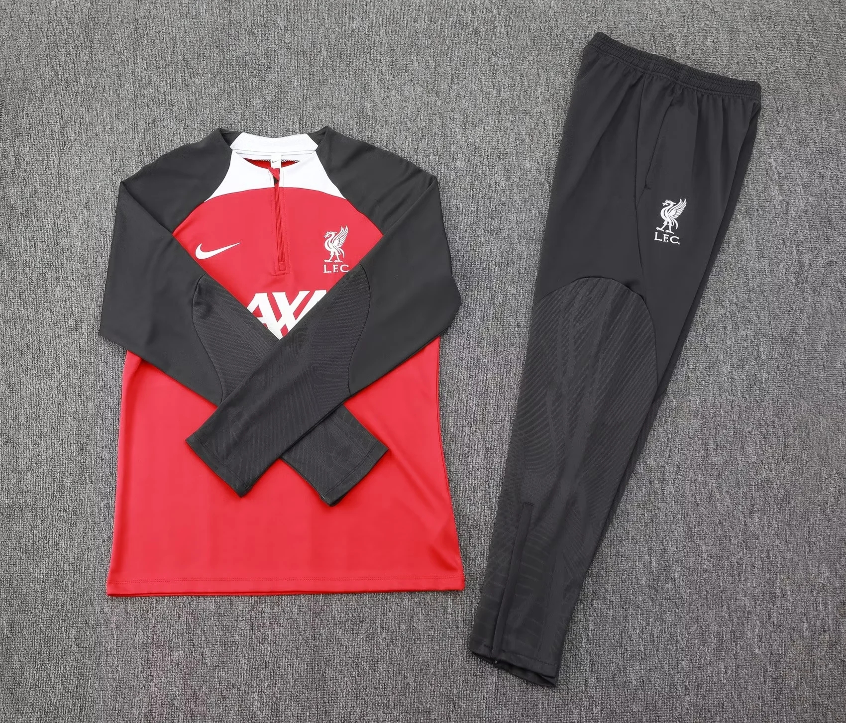 2024/2025 Liverpool Half-Pull Training Suit Red Football Shirt Set