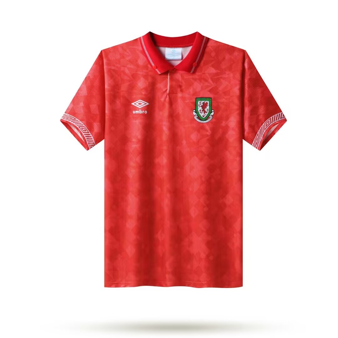 1990 Retro Wales Home Football Shirt 1:1 Thai Qualit