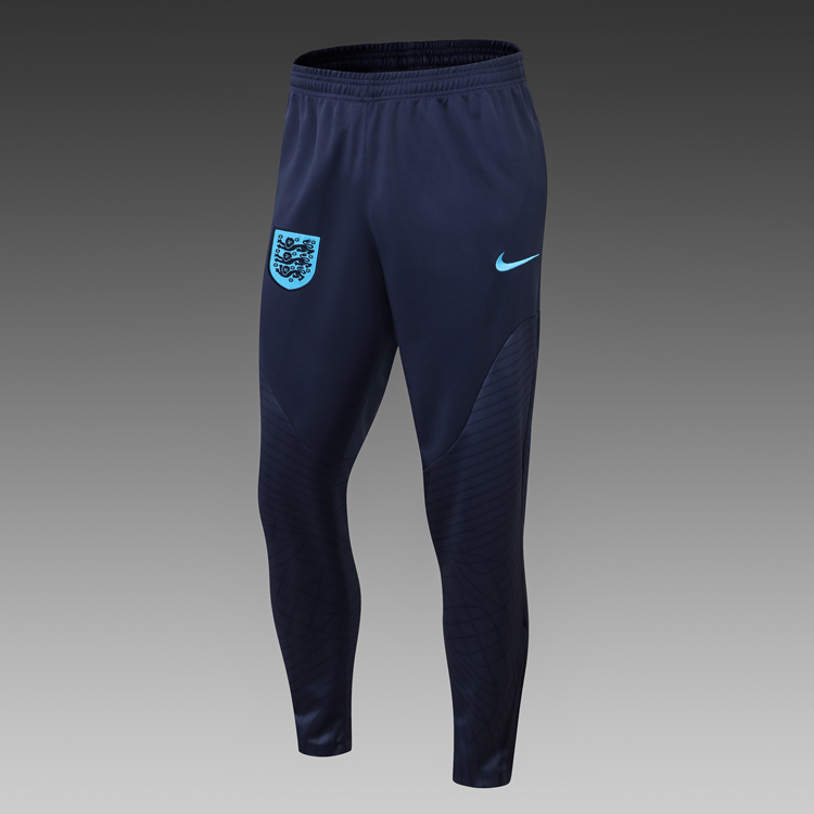2023 England Half-Pull Training Suit Blue Football Shirt Set