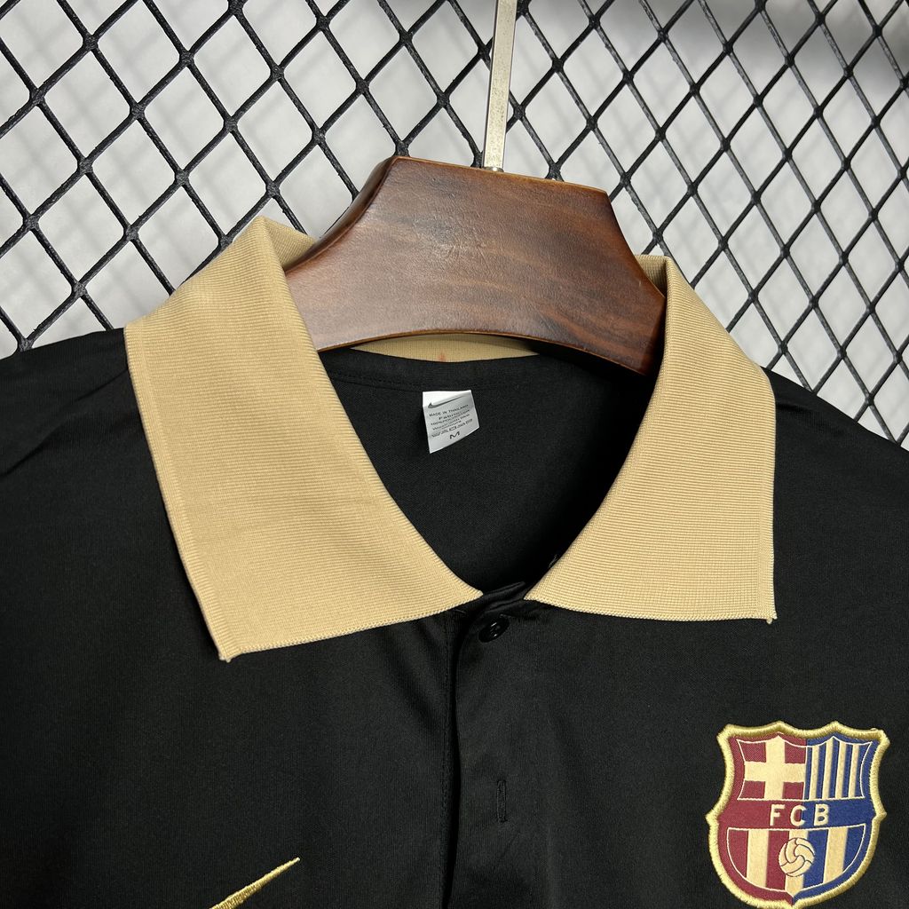 2024/2025 Barcelona Polo Black Football Shirt