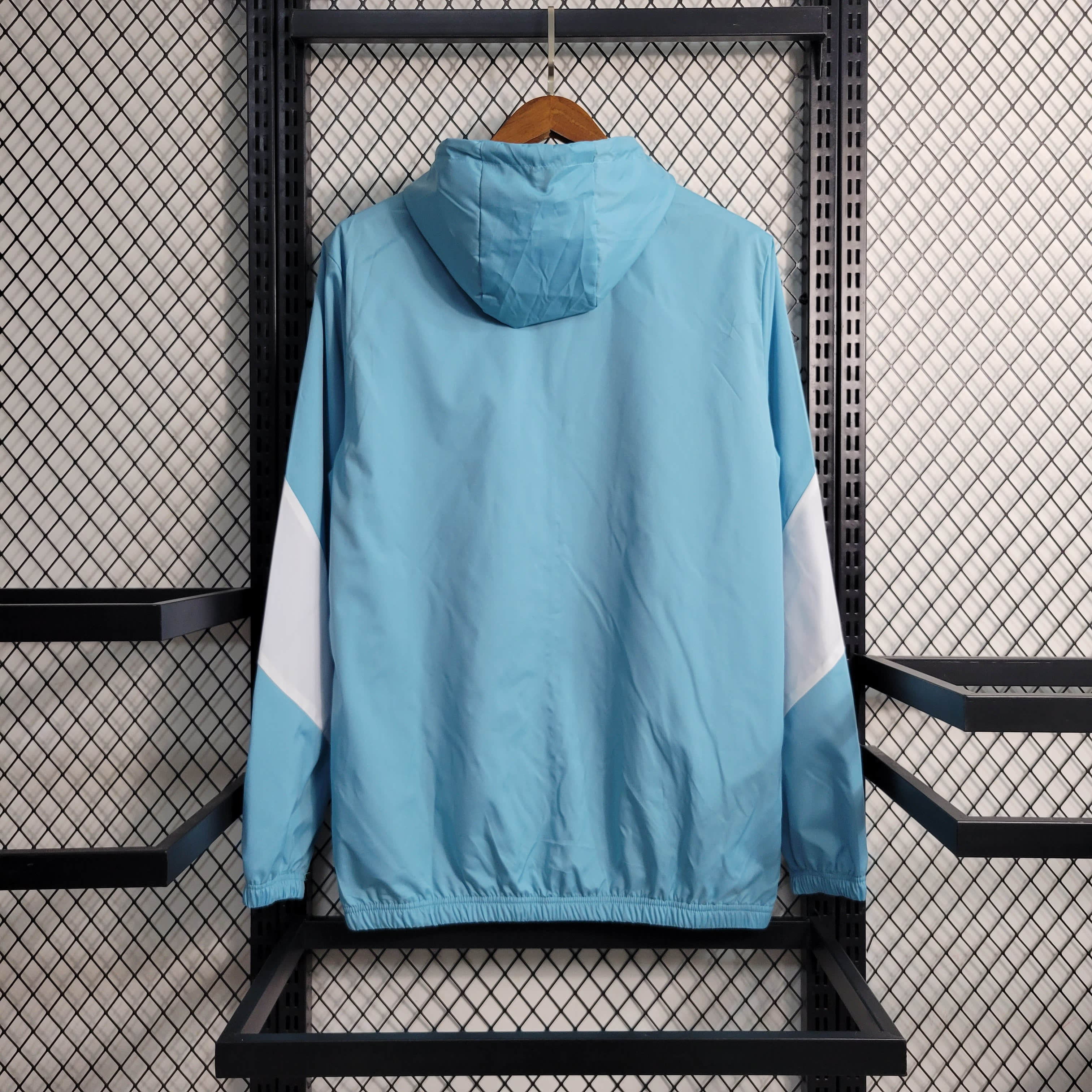 2023/2024 Manchester City Windbreaker Light Blue Football Shirt