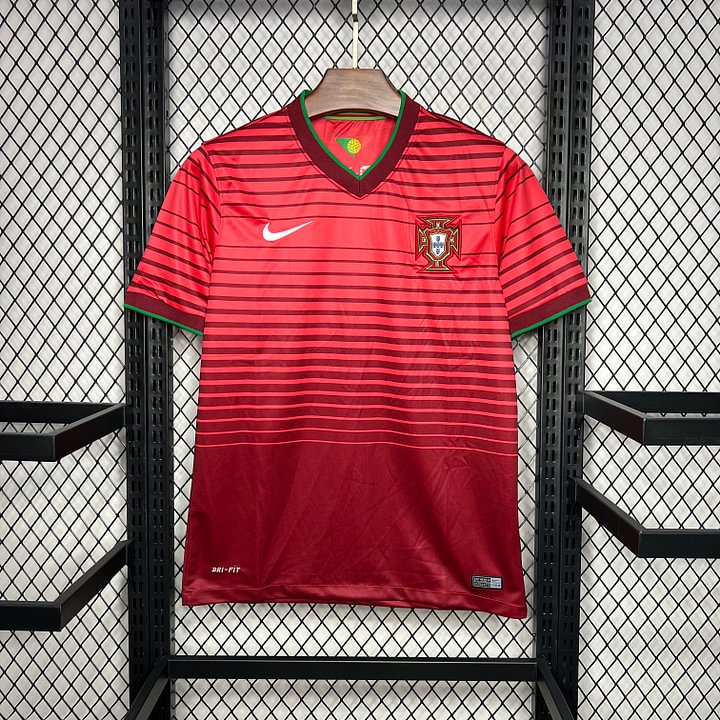 2014 Retro Portugal Home Football Shirt