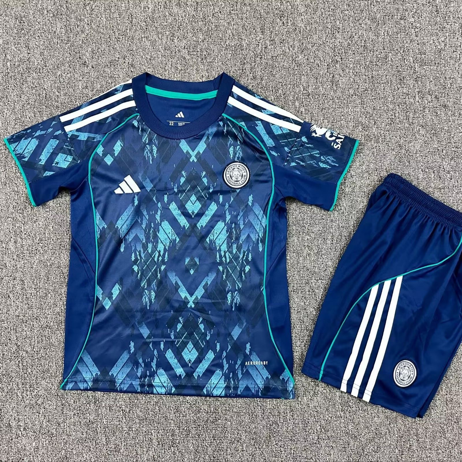 2025/2026 Leicester City Away Football Shirt Kids Size 1:1 Thai Quality