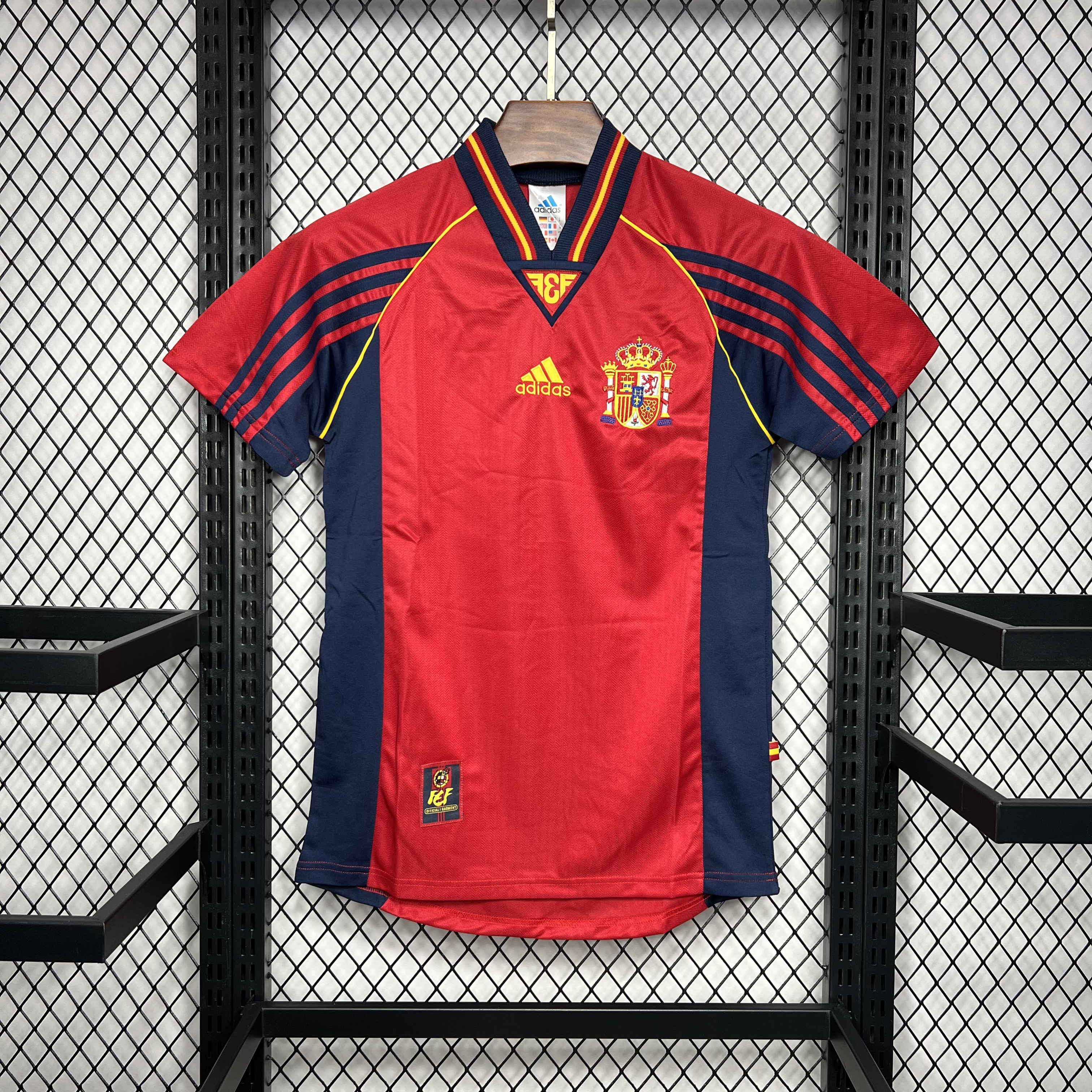 1998 Retro Spain Home Football Shirt