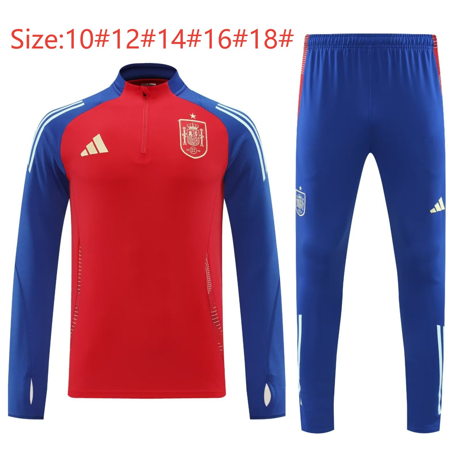 2024/2025 Kids Kit Spain Training Suit Football Shirt