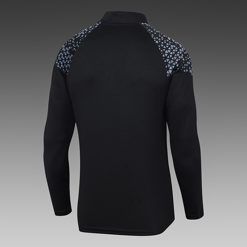 2023/2024 Dortmund Half-Pull Training Suit Black Football Shirt Set