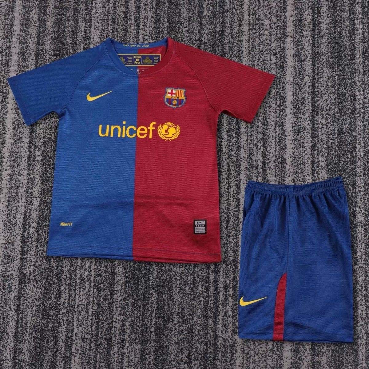 2008/2009 Retro Barcelona HomeChampions League Football shirt kids