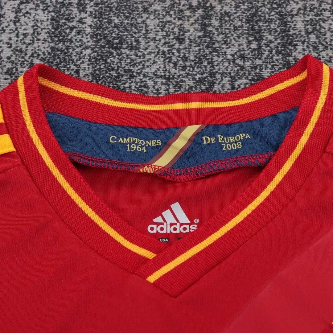 2012 Retro Spain Home Football shirtKids Size 1:1 Thai Quality