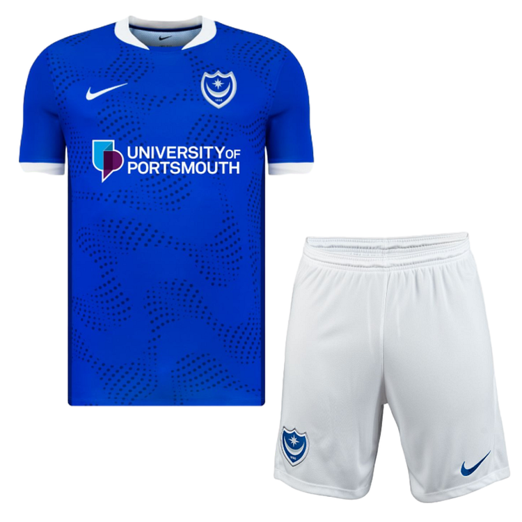2025/2026 Portsmouth Home Football Shirt Kids Size