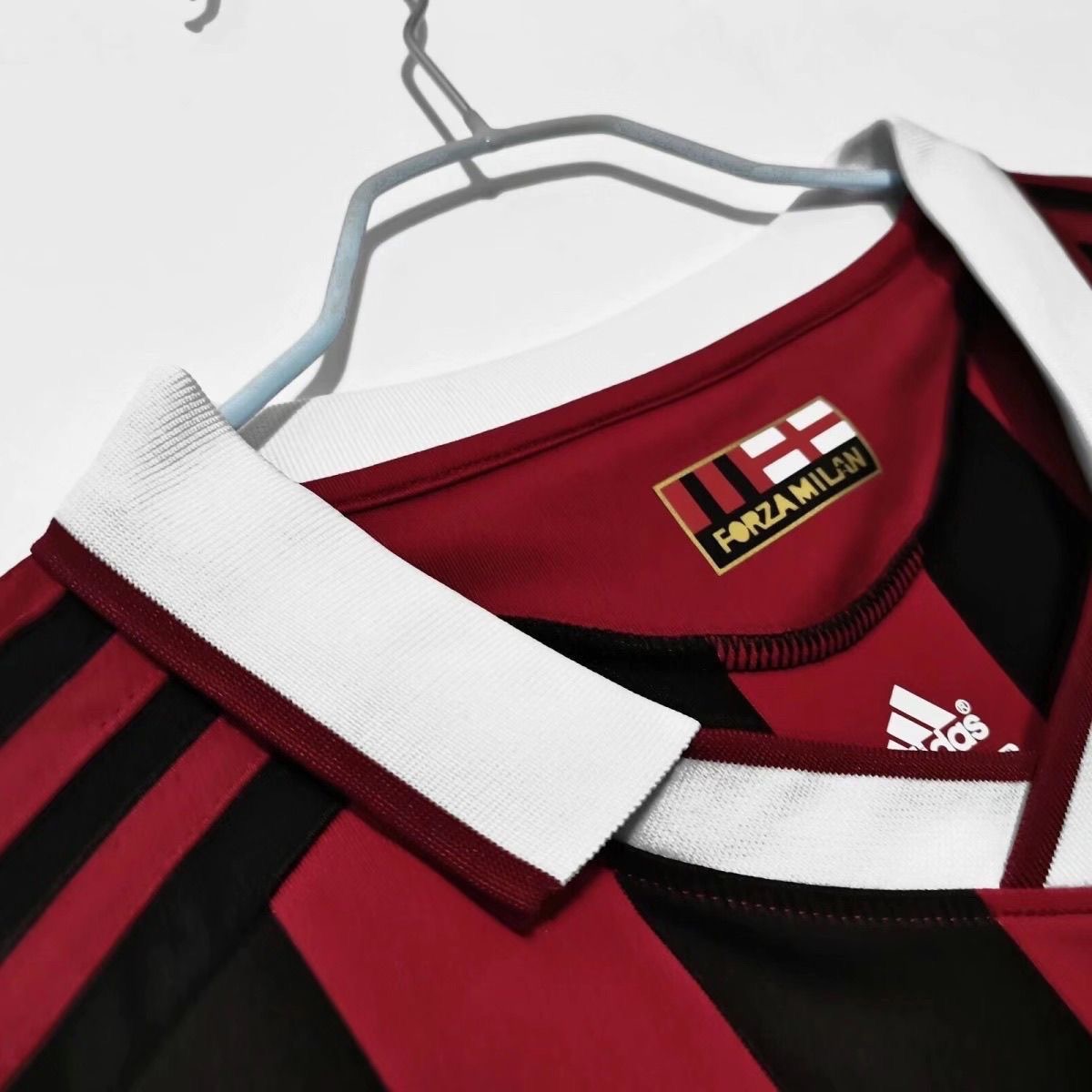 2009/2010 Retro Long sleeve Ac MilanHome Football Shirt 1:1 Thai Quality