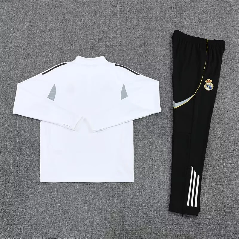2025/2026 Real Madrid Half-Pull Training Wear Football Shirt Kids Size