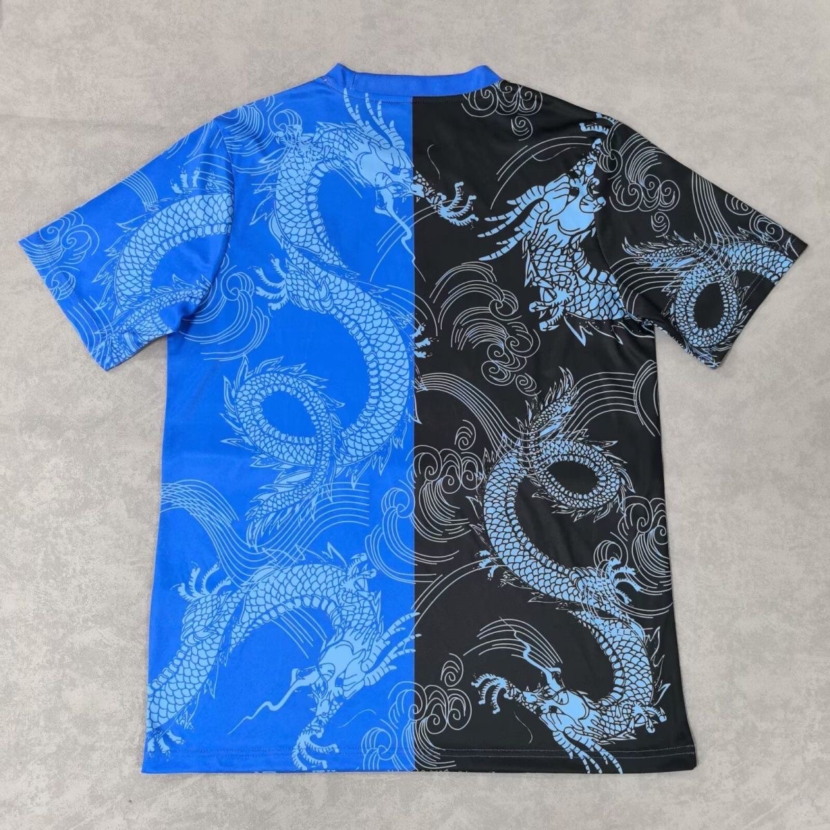 2025/2026 Real Madrid Dragon patternBlue and Black  Football Shirt 1:1 Thai Quality