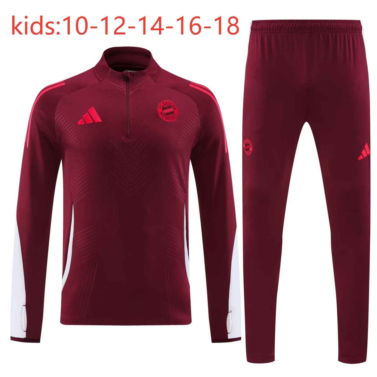 2024/2025 Kids Kit Bayern München Training Suit Football Shirt