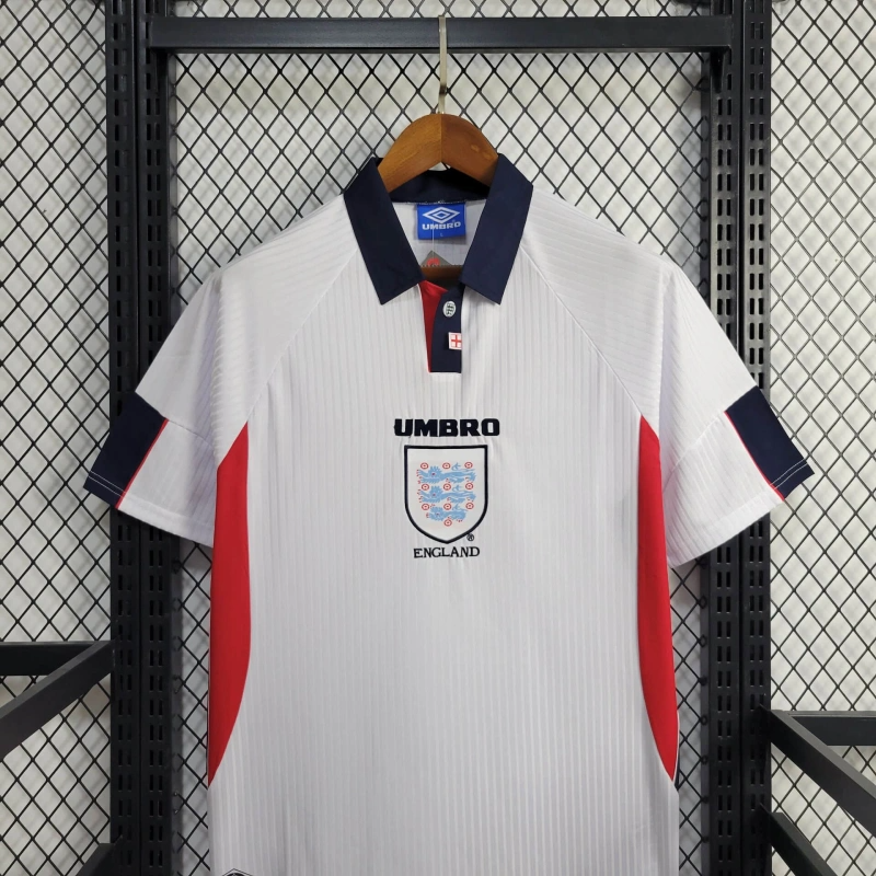 1998 Retro England Home Football Shirt