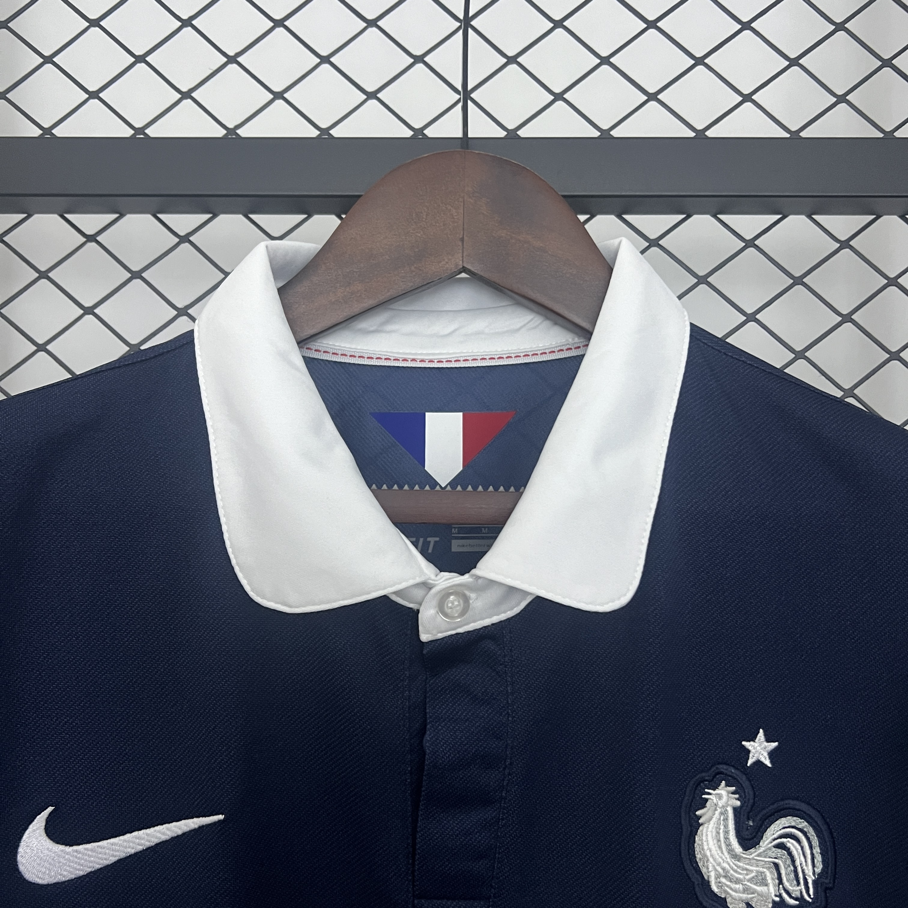 2014 Retro France Home Football Shirt1:1 Thai Quality