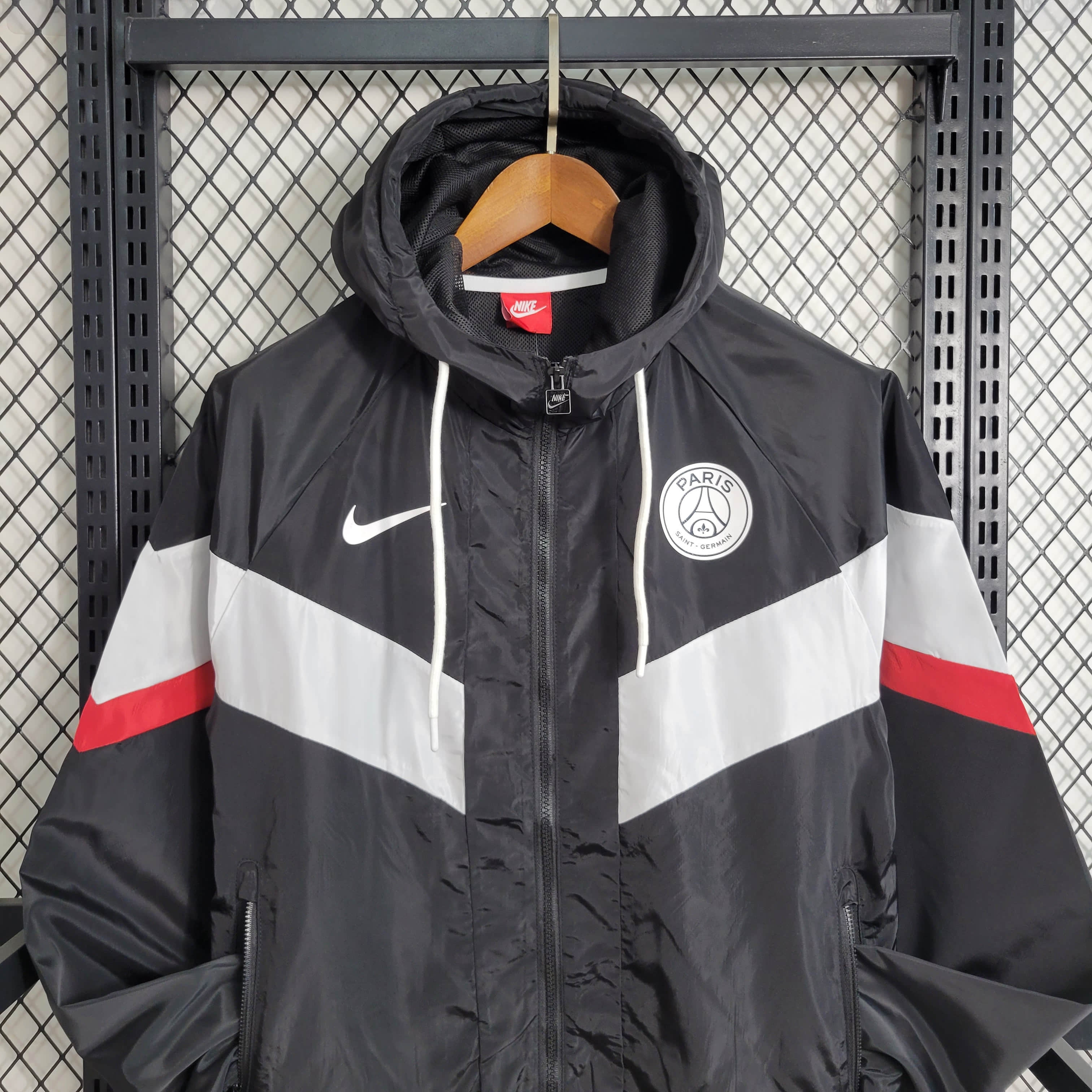 2023/2024 Paris Saint-Germain Windbreaker Black Football Shirt