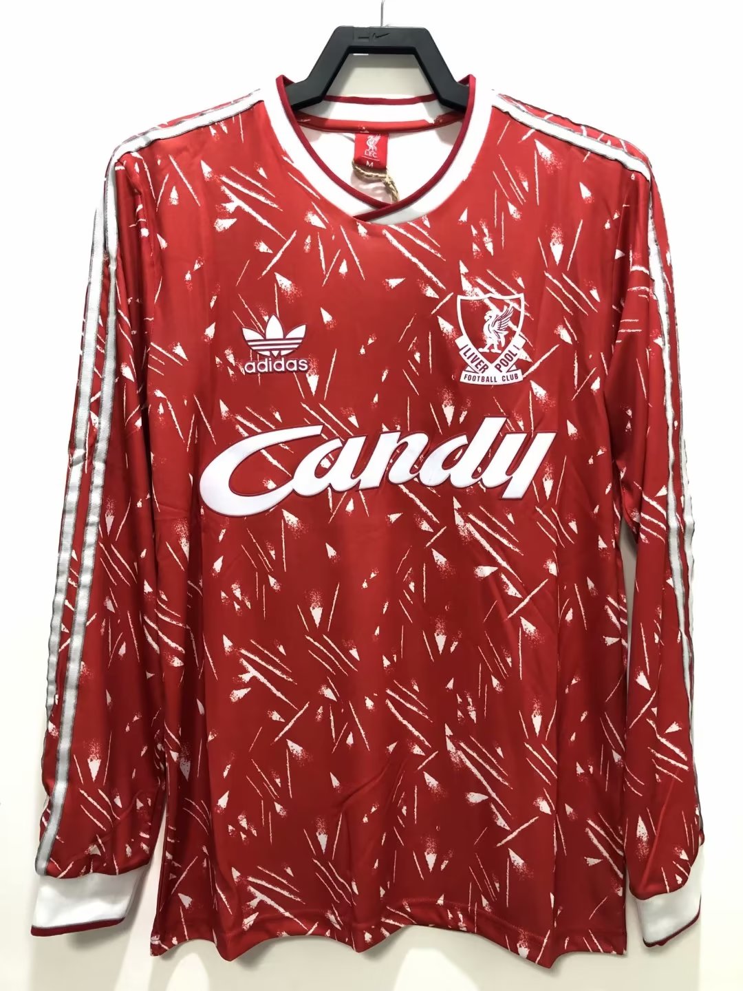 1989/1991 Retro Long Sleeve Liverpool Home Football Shirt