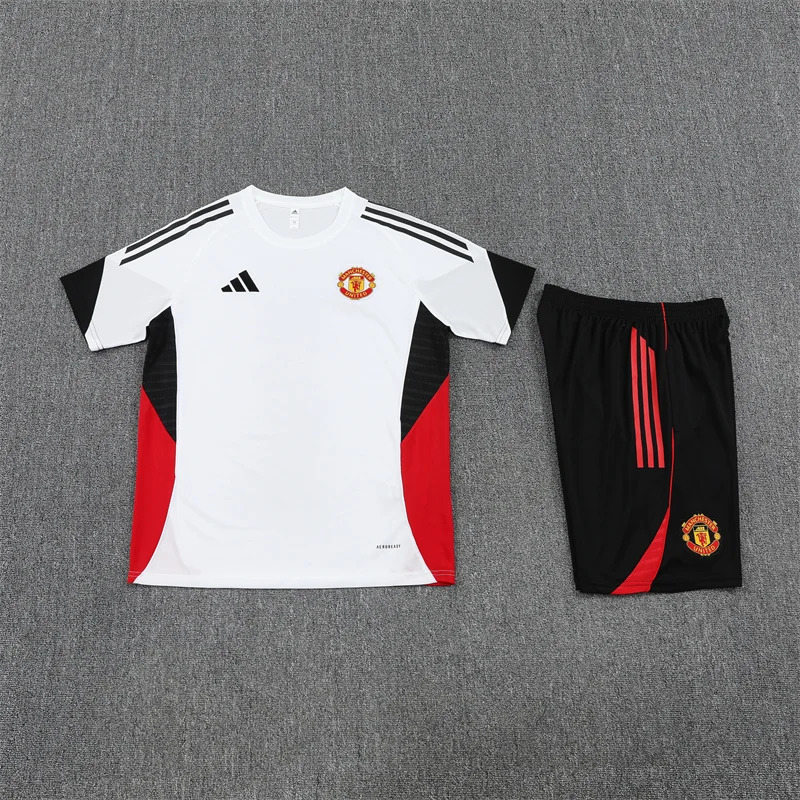2025/2026 Manchester United Training Wear Set Shirt Kids Size 1:1 Thai Quality