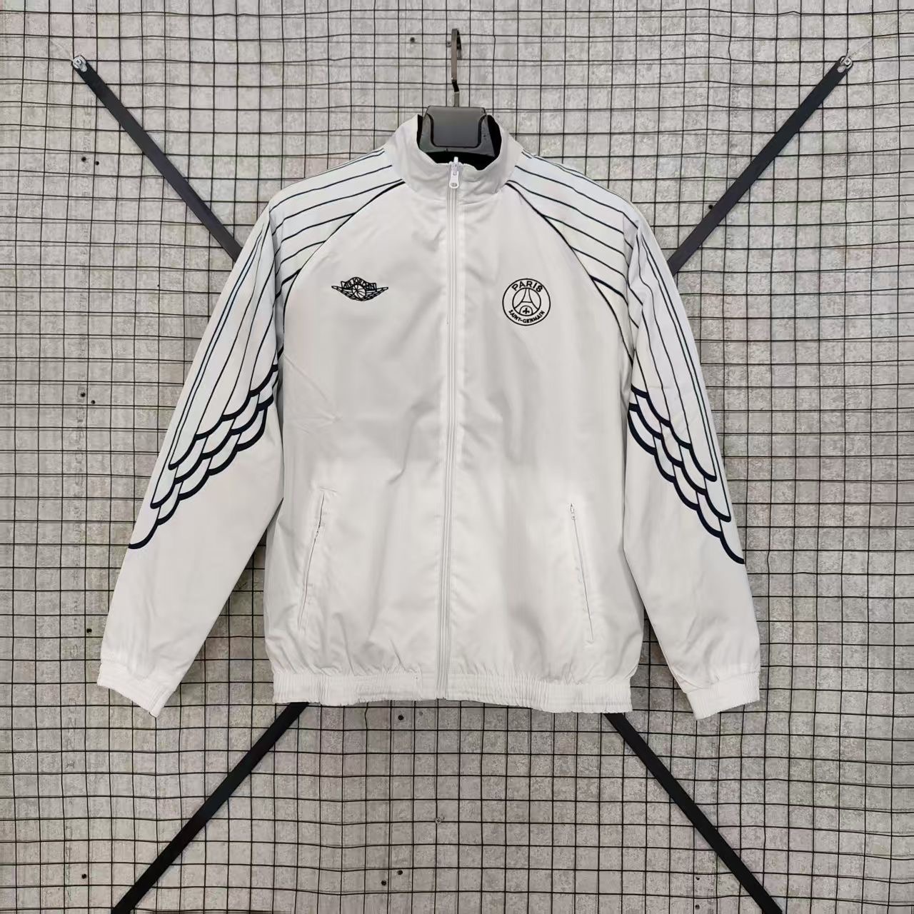 2025/2026 Paris Saint-Germain Embroidered windbreaker PSG training ball stand collar long Football Shirt