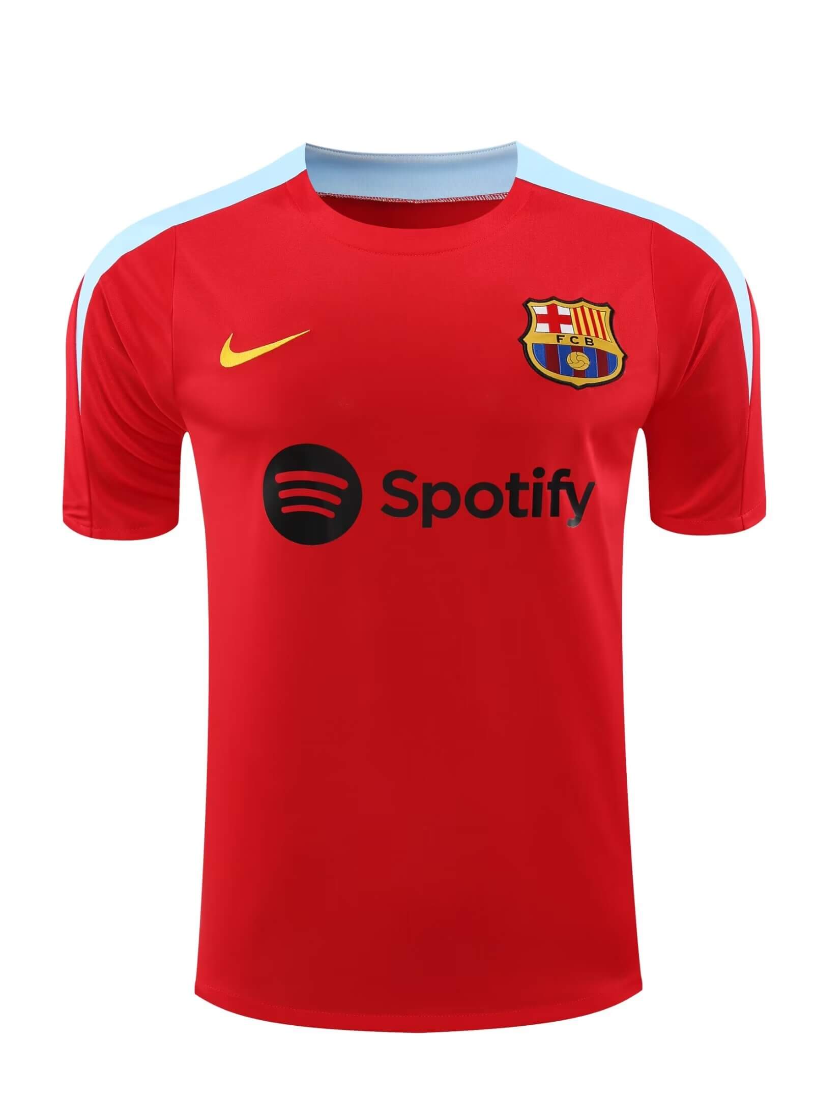2024/2025 Barcelona Training Wear Red Suit Shirt