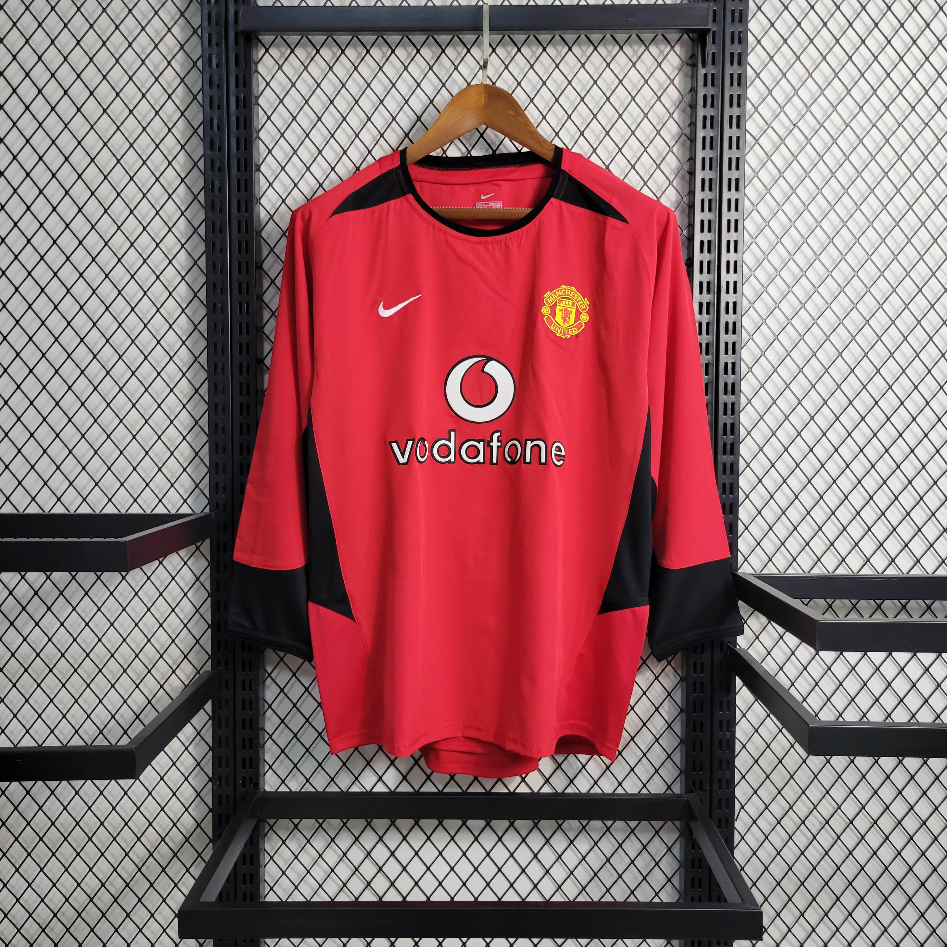 2002/2004 Retro Long Sleeve Manchester United Home Football Shirt