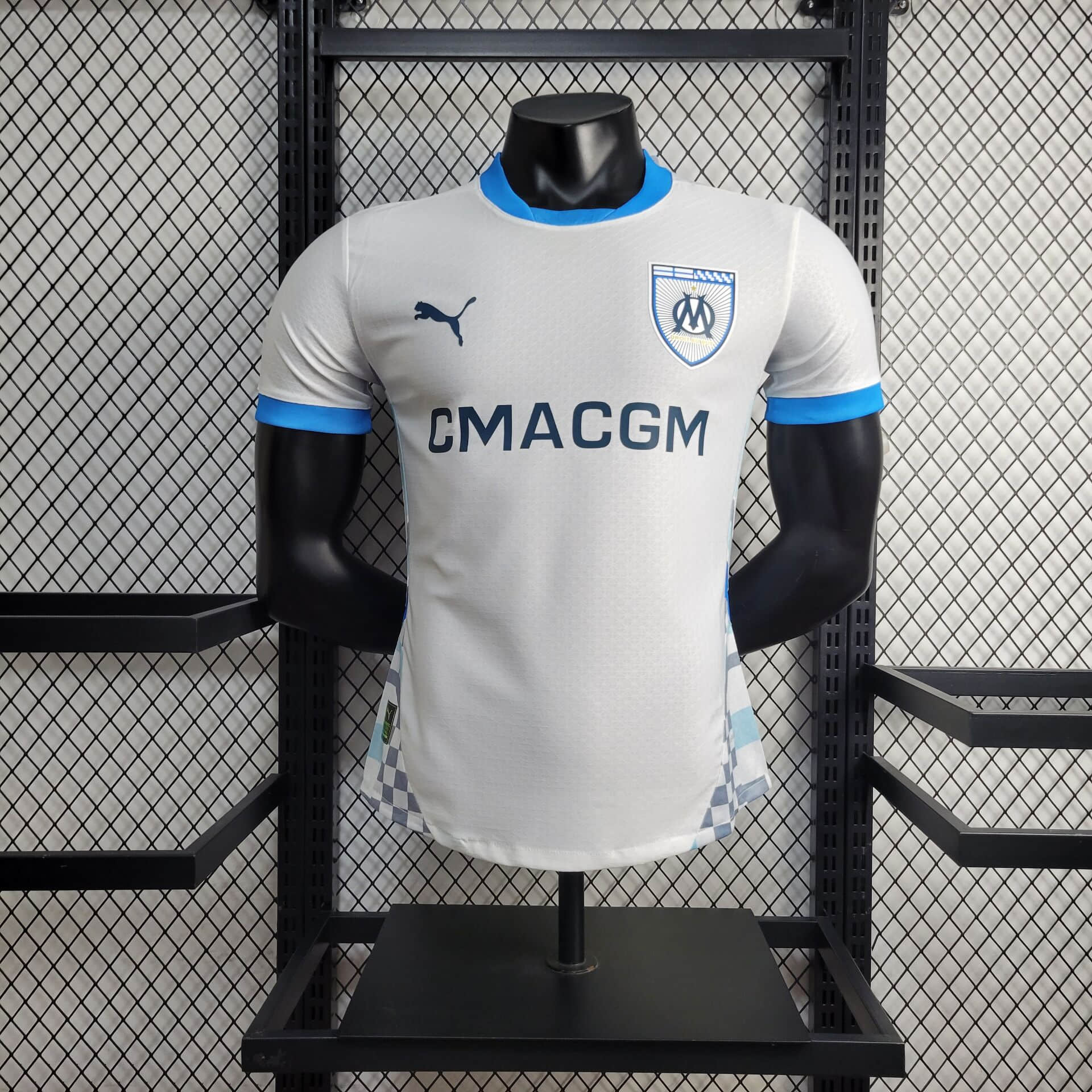 2024/2025 Player Version Olympique Marseille Home Football Shirt
