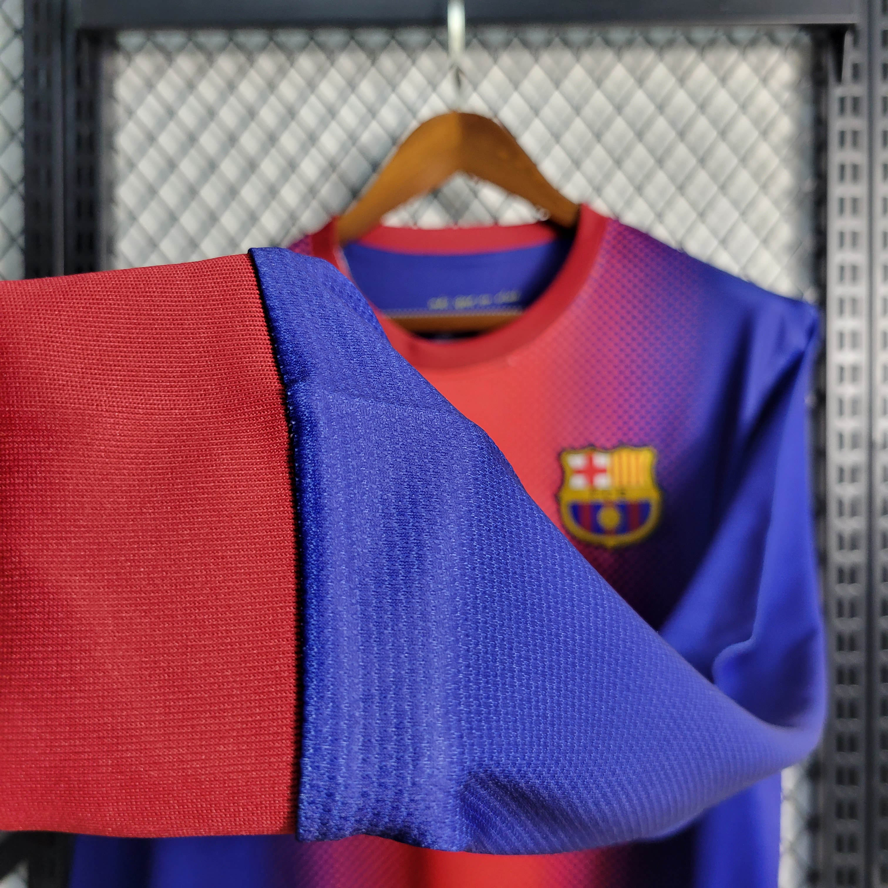 2012/2013 Retro Long Sleeve Barcelona Home Football Shirt