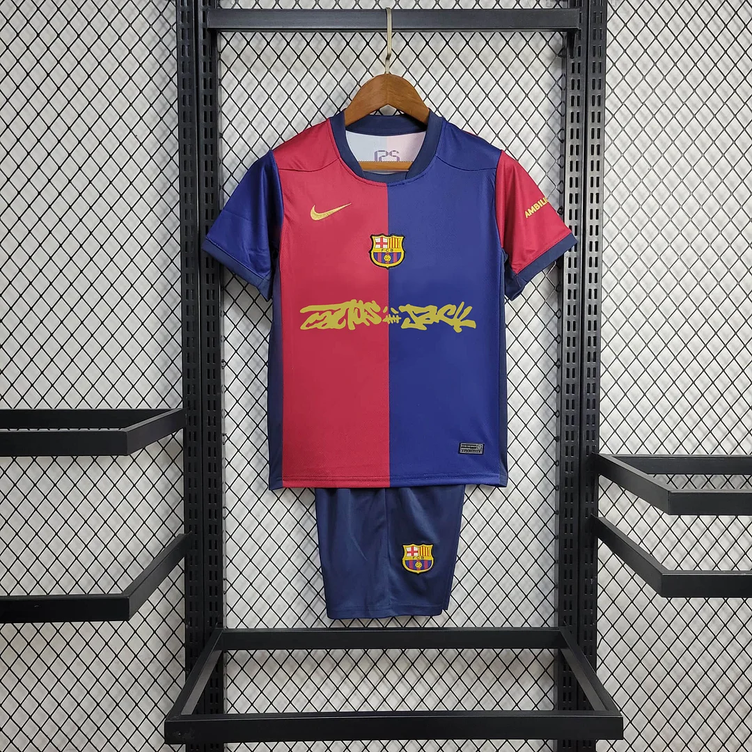 2024/2025 Barcelona Home Limited Edition Football Shirt Kids Size 1:1 Thai Quality