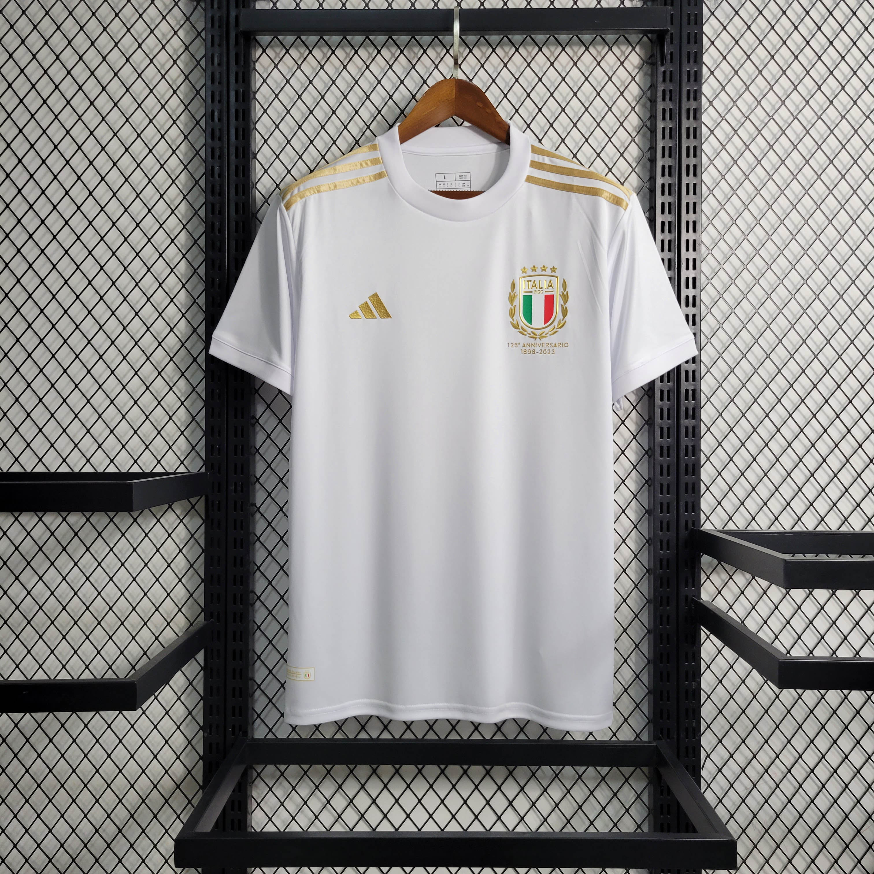 2023 Italy 125th Anniversary White Football Shirt