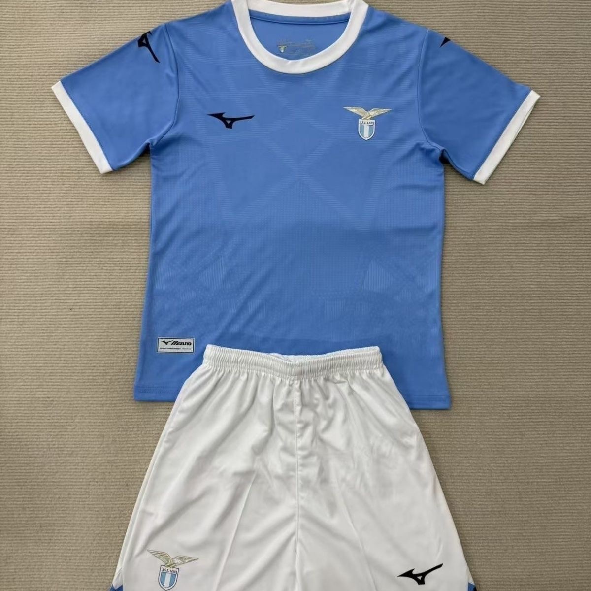 2025/2026 Lazio Home Football Shirt Kids Size 1:1 Thai Quality