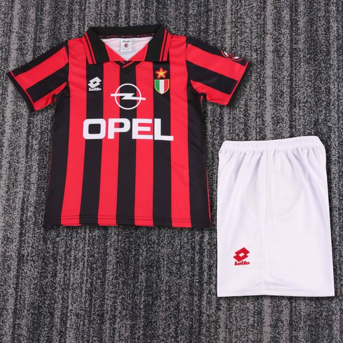 1996/1997 Retro Ac Milan Home FootballShirt Kids Size 1:1 Thai Quality