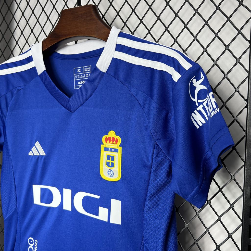 2024/2025 Real Oviedo Vetusta Home Football Shirt Kids Size