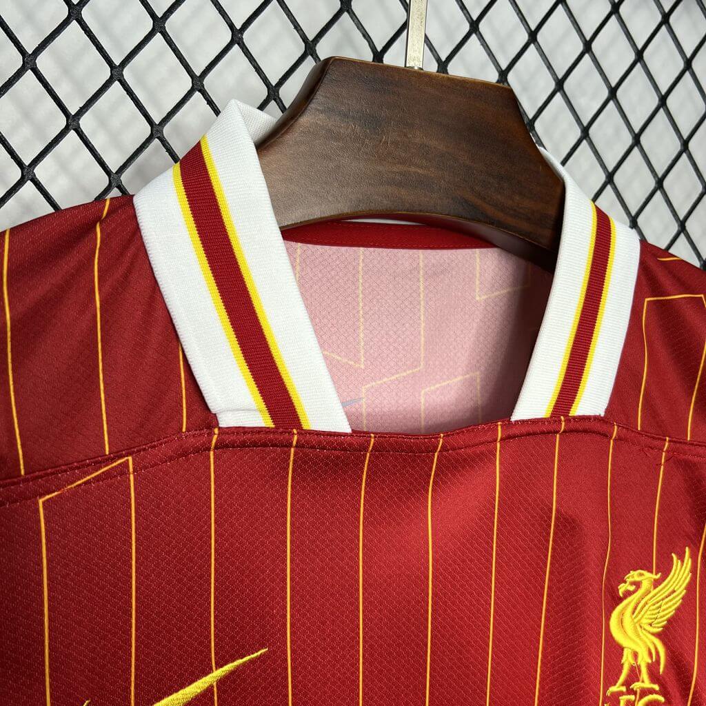 [CHAMPIONS】2024/2025 Liverpool Home Gold Custom Football Shirt