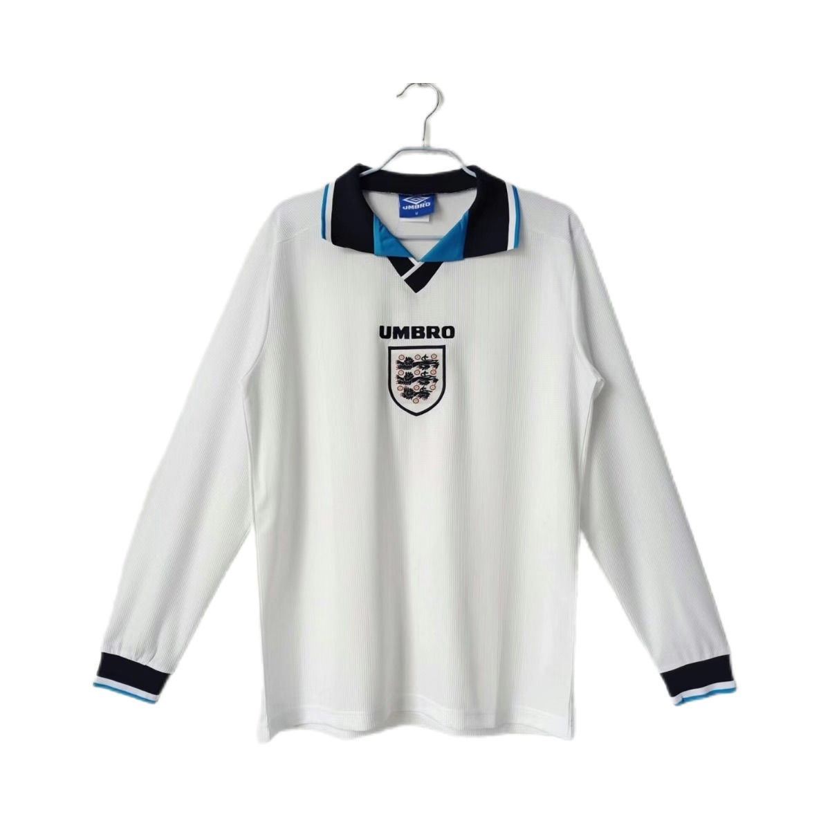 1996 Retro Long Sleeve England Home Football shirt 1:1 Thai Quality