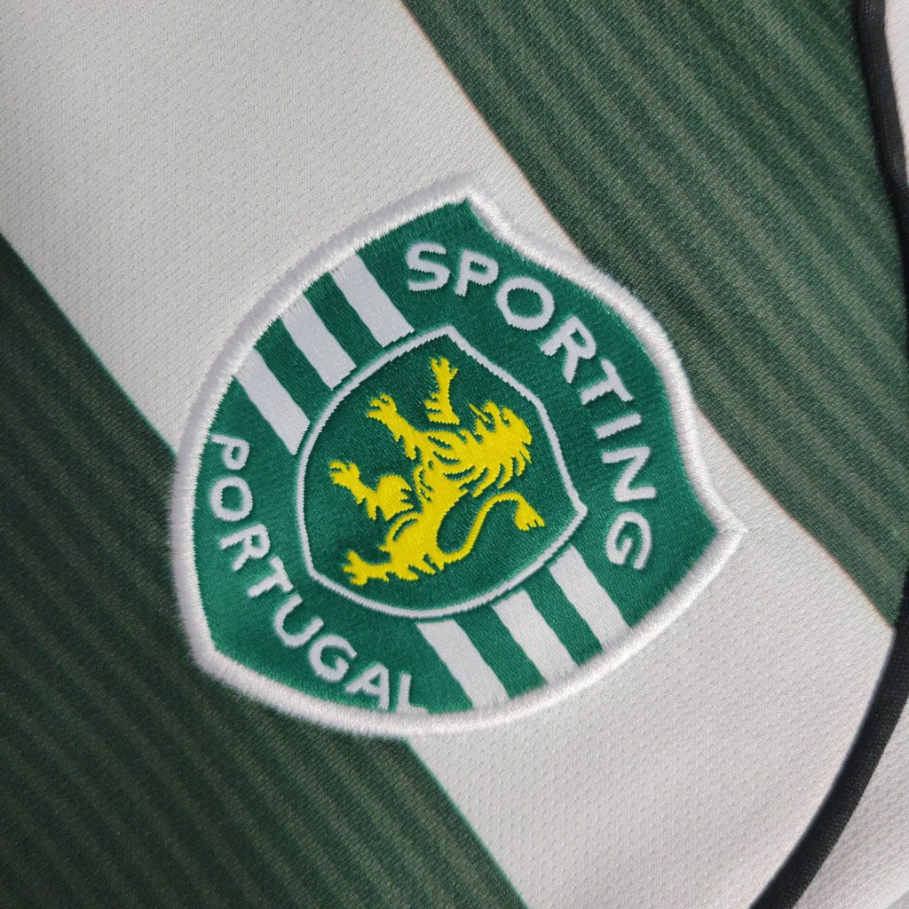 2002/2003 Retro Long Sleeve Sporting Lisbon Home Football Shirt