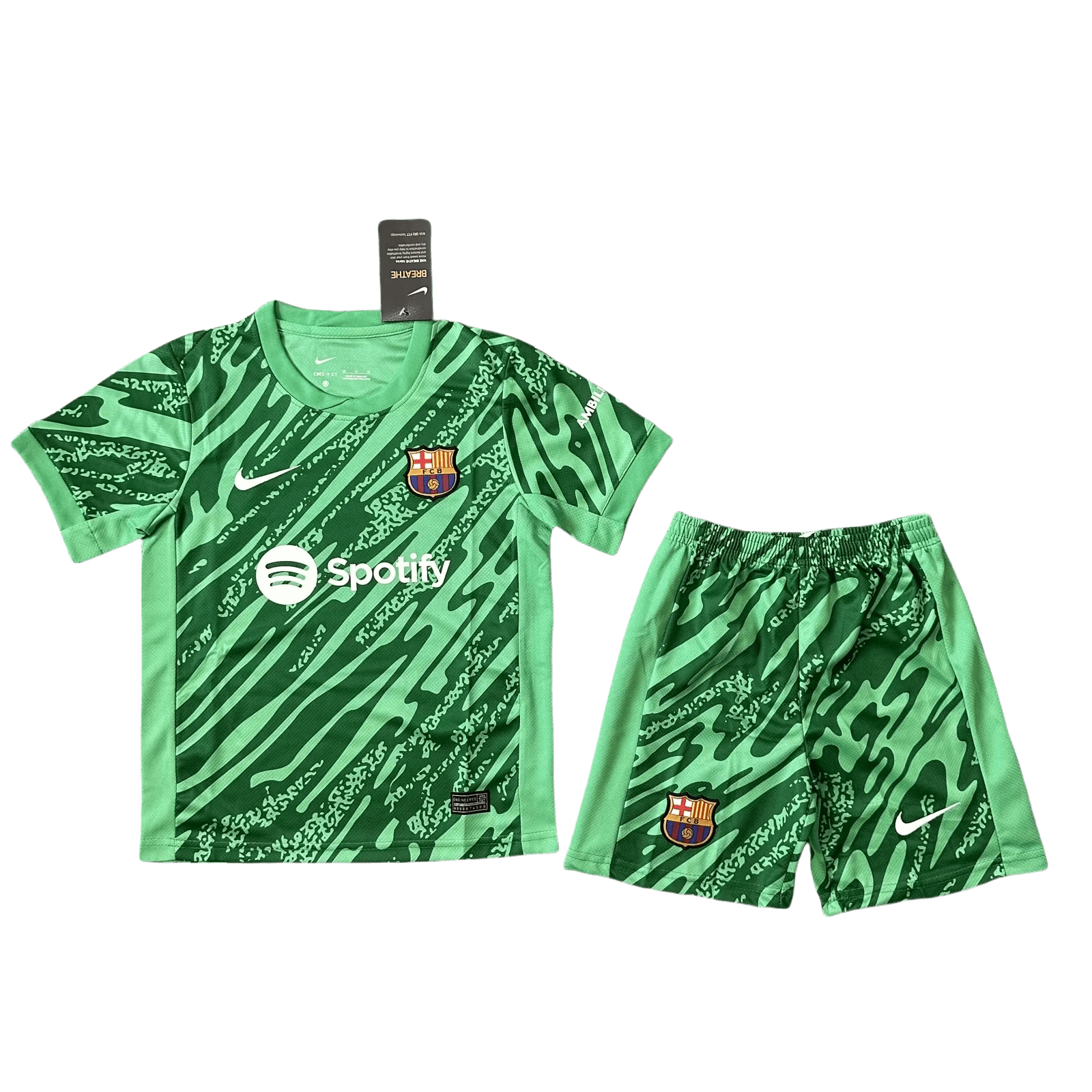 2024/2025 Barcelona Green Football Shirt Kids Size