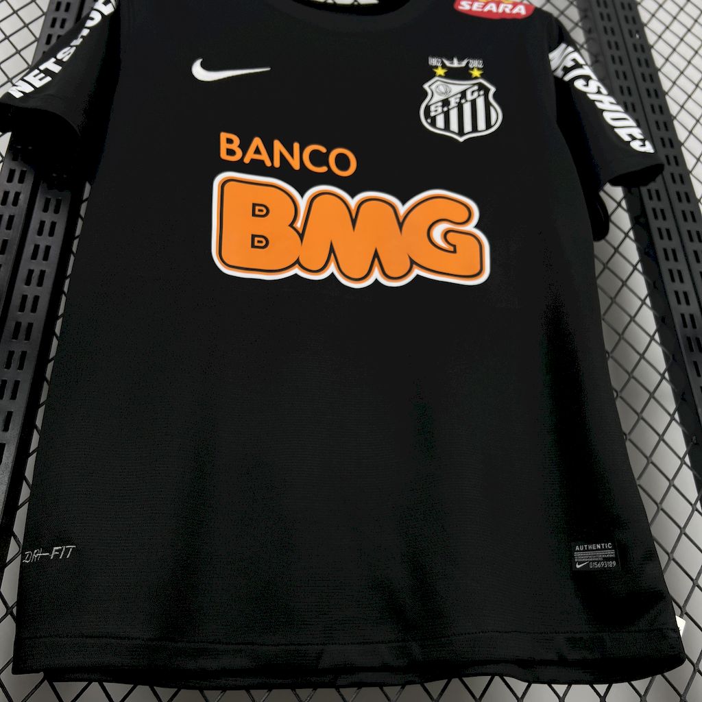 2011/2012 Retro Santos Black Football Shirt 1:1 Thai Quality
