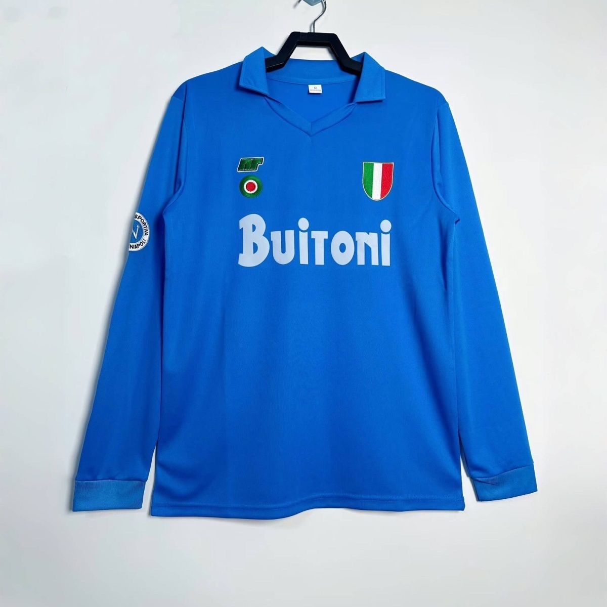 1987/1988 Long sleeve Retro Napoli Home Football shirt 1:1 Thai Quality!