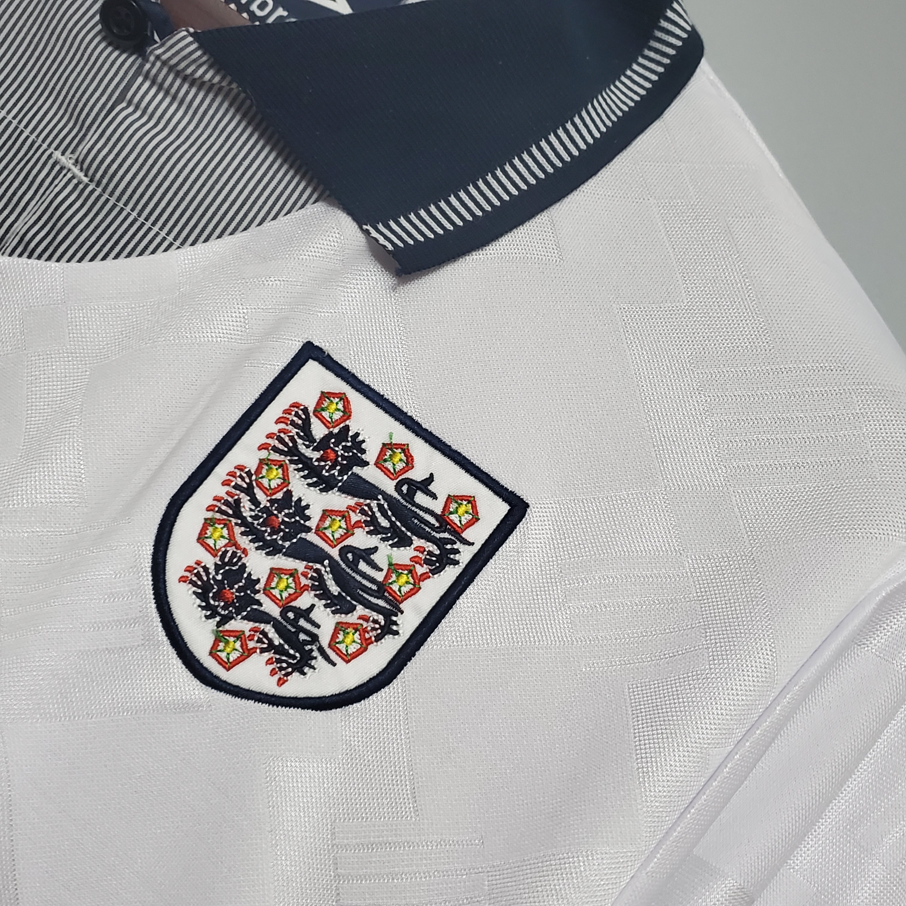 1990 Retro England Home Football Shirt