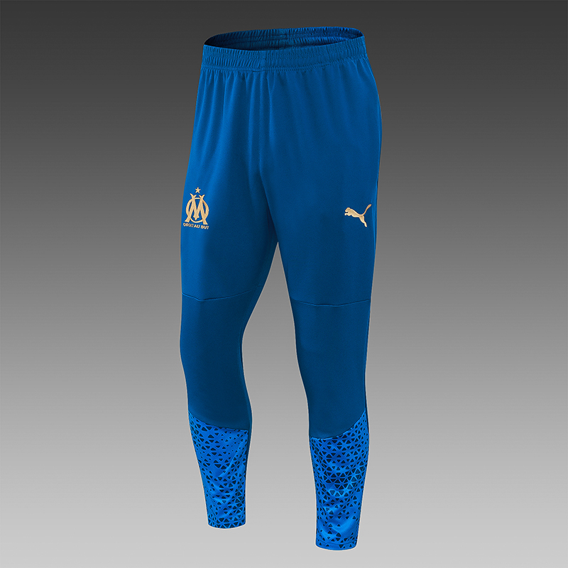 2023/2024 Olympique Marseille Half-Pull Training Suit Blue Football Shirt Set