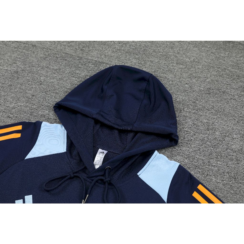 2024/2025 Real Madrid Hooded Long Sleeves Training Suit Football Shirt