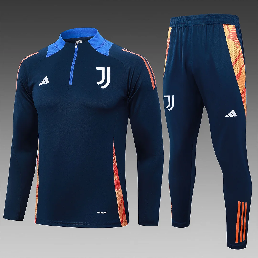 2024/2025 Juventus Half-Pull Training Wear Sapphire Football Shirt