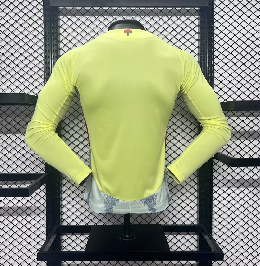 2024 Long Sleeve Player Version Spain Away Football Shirt