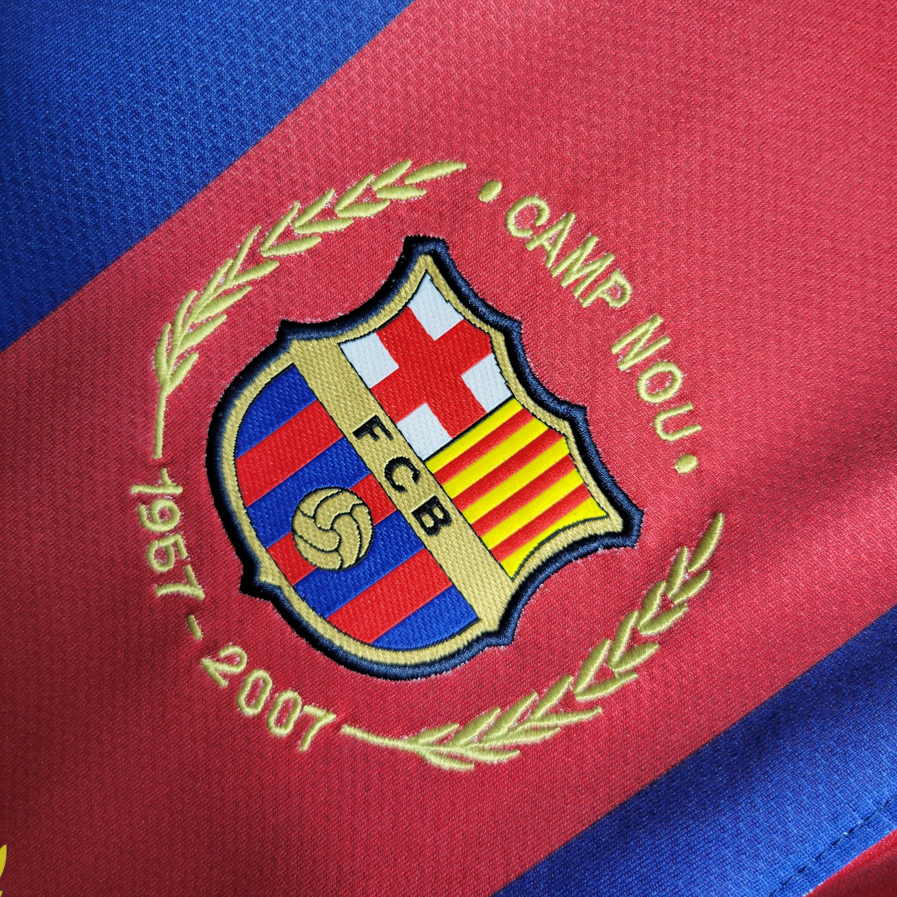 2007/2008 Retro Barcelona Home Football Shirt