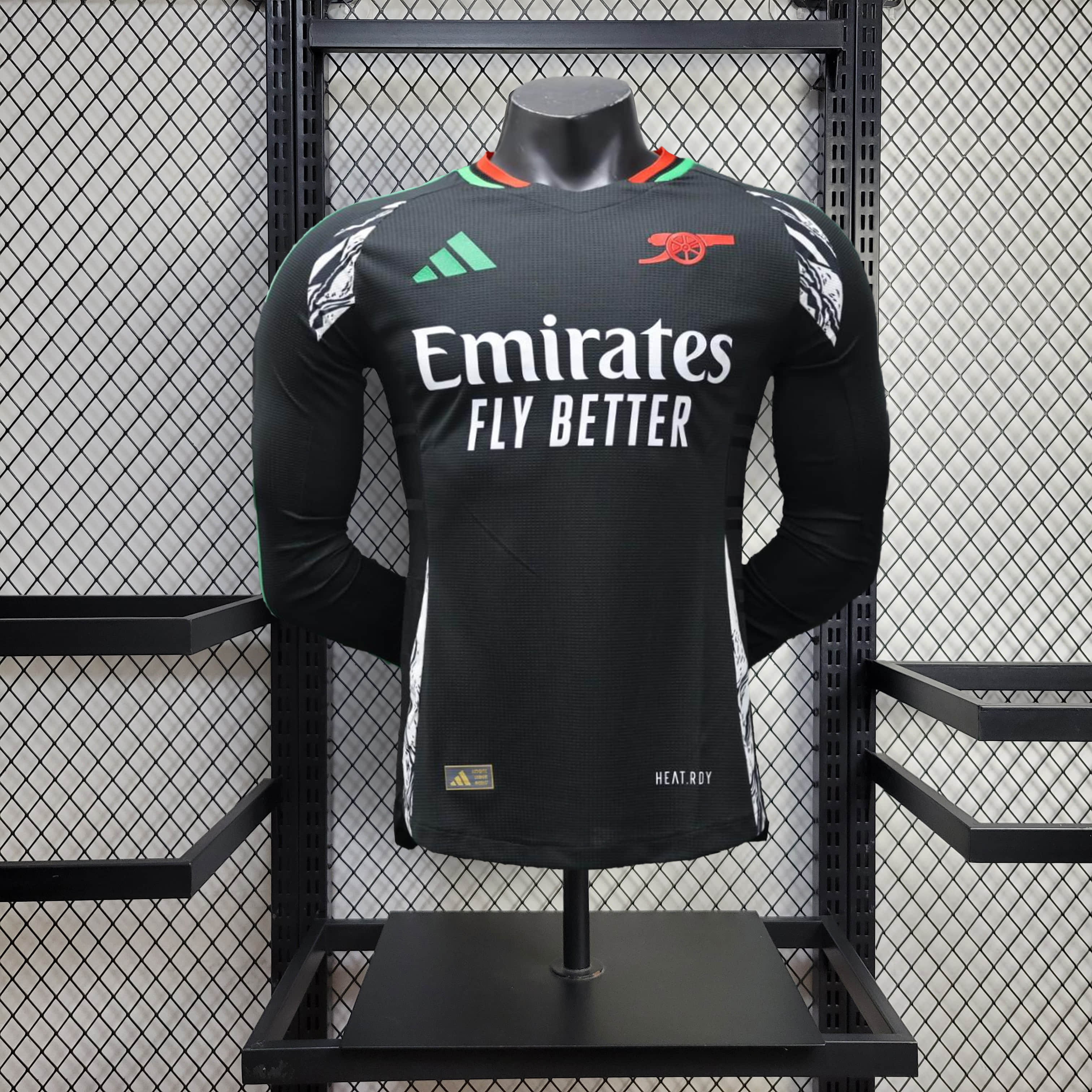 2024/2025 Long Sleeve Player Version Arsenal Away Football Shirt