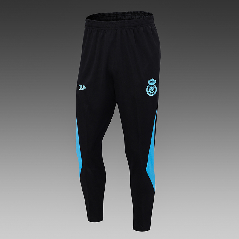 2023/2024 Al-Nassr Half-Pull Training Suit Blue Black Football Shirt Set