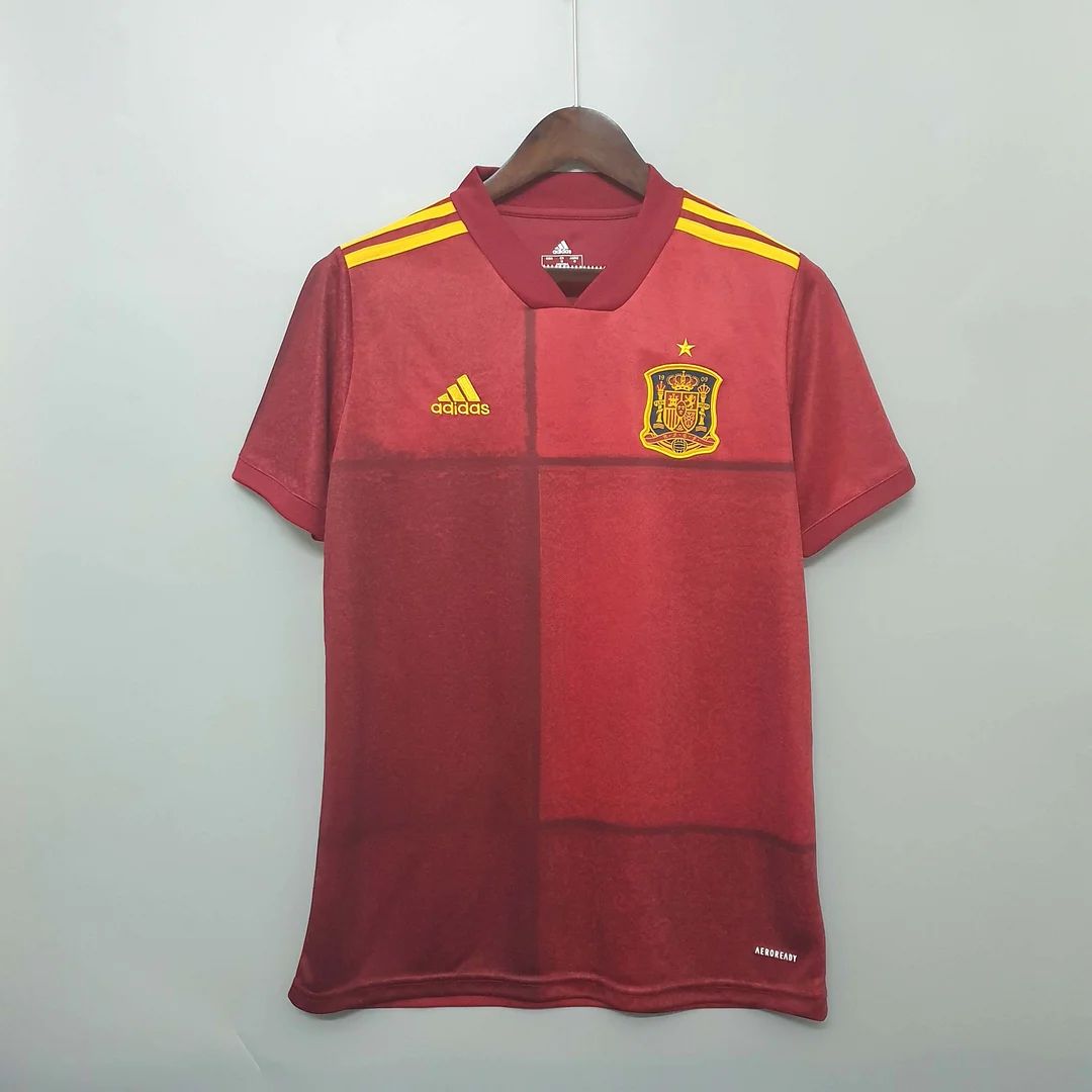 2020 Spain Home Football Shirt