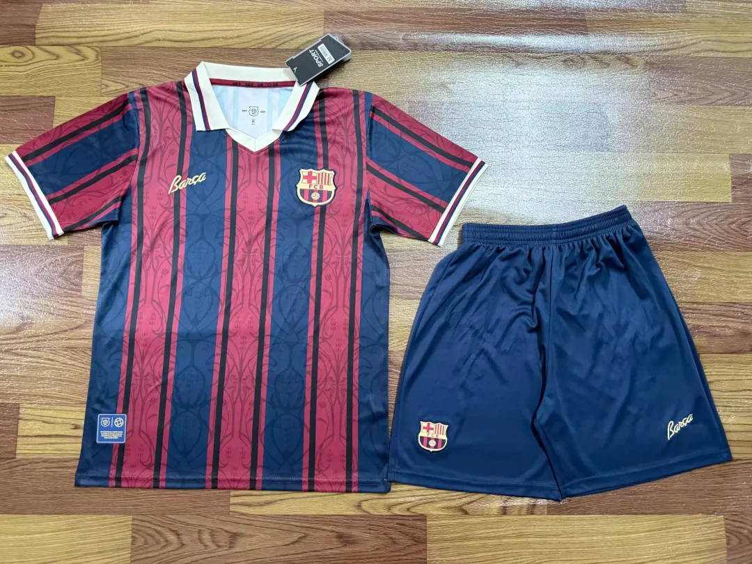 2025/2026 Barcelona 125th AnniversaryFootball Shirt kids Size 1:1 Thai Quality