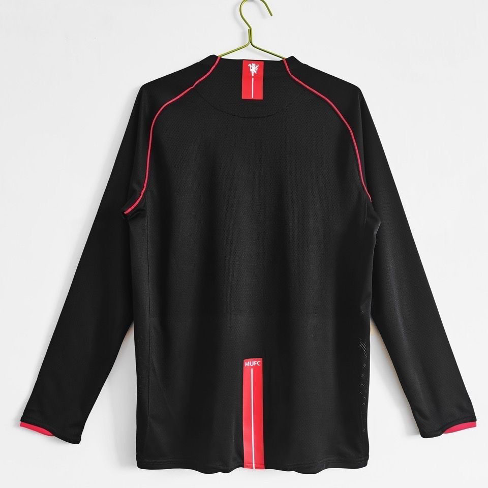 2007/2008 Retro Long Sleeve Manchester United Away Football Shirt