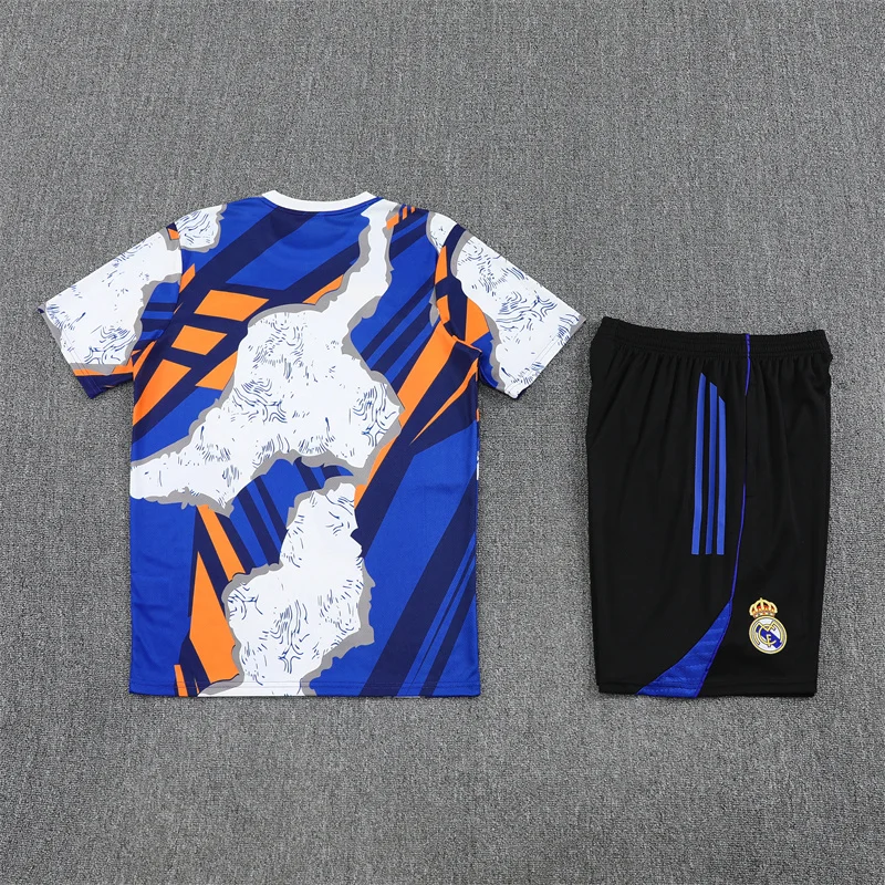 2025/2026 Real Madrid Training Wear Set Shirt Kids Size 1:1 Thai Quality
